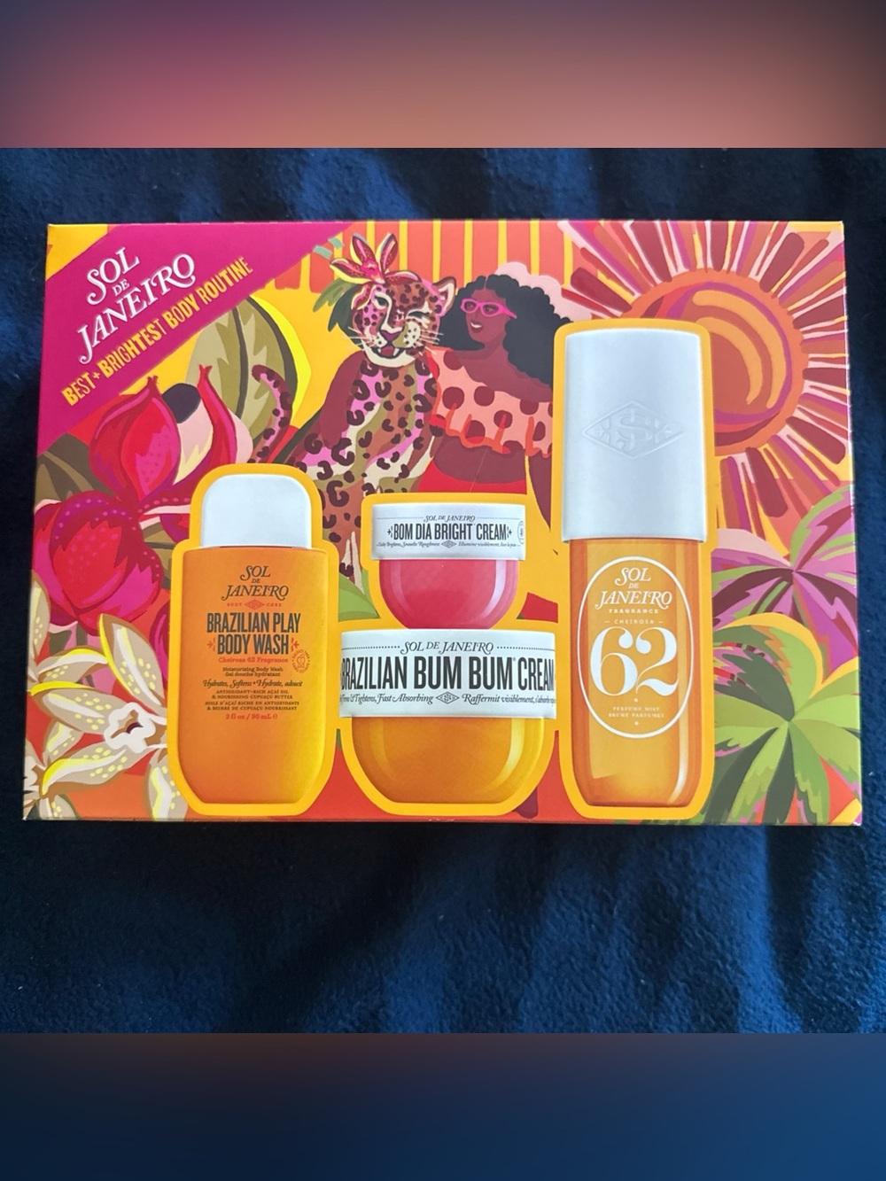 New Sealed Sol de Janeiro Best + Brightest Body Routine Cheirosa ‘62 Bum Bum Set